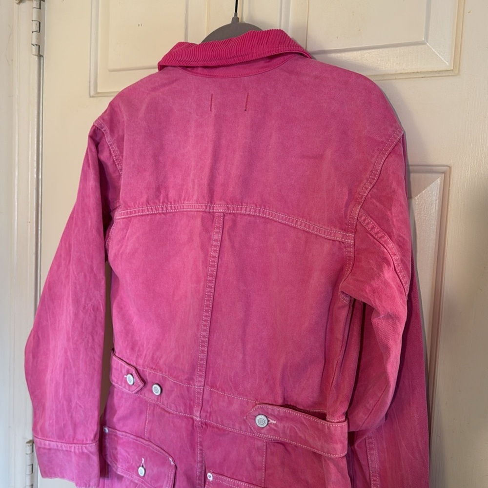 Free People Hot Pink Utility Jumpsuit - Picture 11 of 16